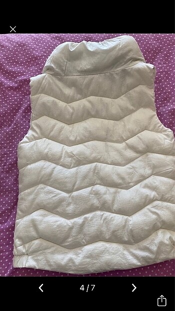 beyaz puf şişme yelek - Görsel 4