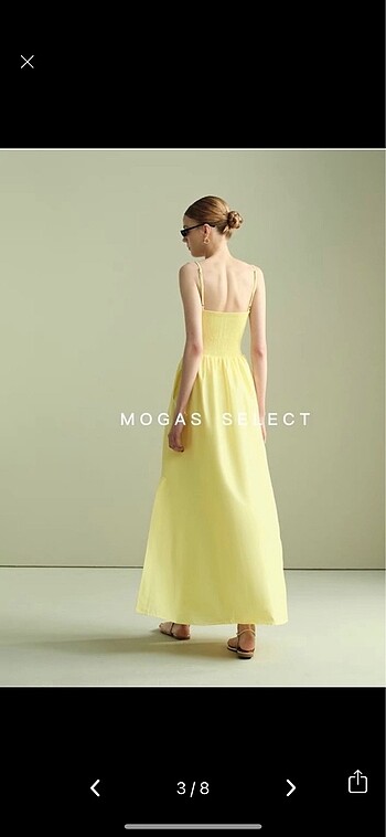 Sheinside Limon sarı elegant elbise