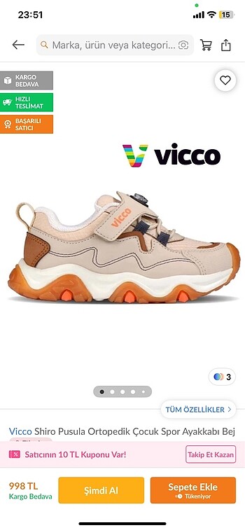 vicco erkek bebek ayakkabı