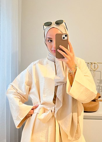 Diğer Camel Rengi kimono