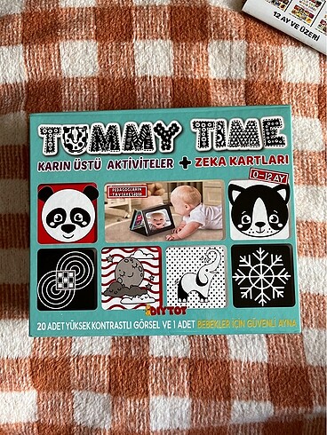  Beden Renk Tummy time aynalı zeka kartları