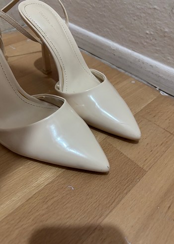 37 Beden beyaz Renk Beyaz Stiletto Topuklu Kadın Abiye Ayakkabı