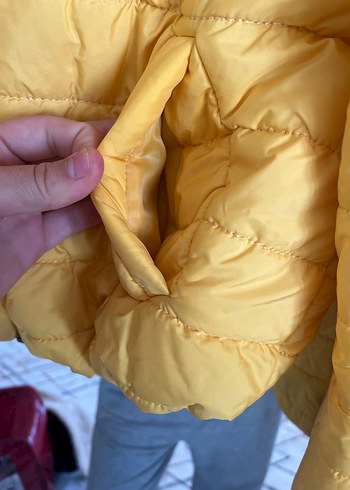 Sarı Fermuarlı Kadın Ceket - Görsel 3