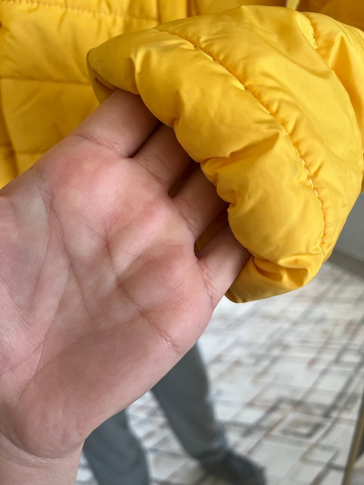 Sarı Fermuarlı Kadın Ceket - Görsel 4