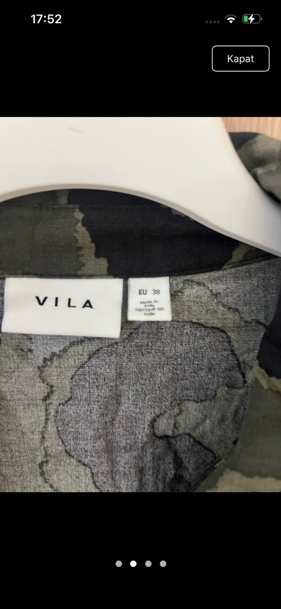 Kadın Haki Kamuflaj Uzun Elbise - Görsel 2