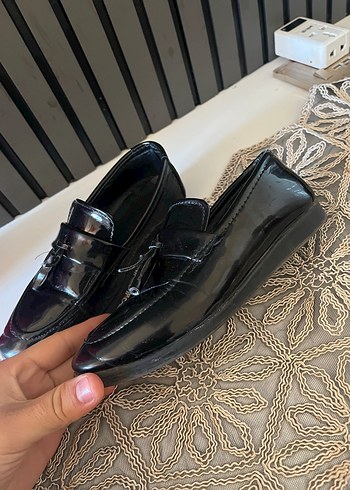 Klasik Siyah Yılan Desenli Tokalı Erkek Loafer - Görsel 2