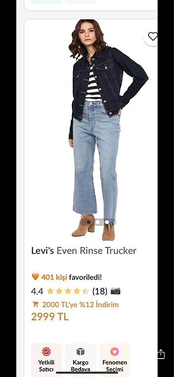 Kadın Kot ceket - Görsel 7