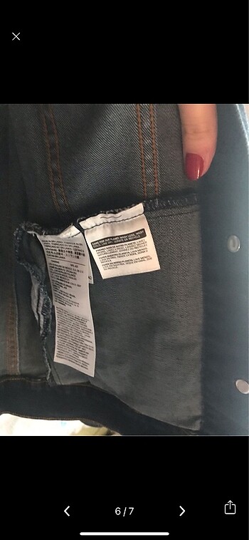 Kadın Kot ceket - Görsel 6