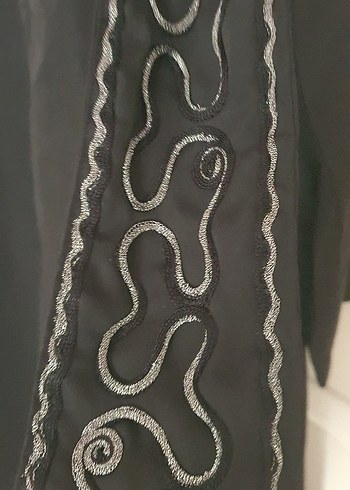 Siyah Uzun Kollu Salaş Kadın Elbise/ferace - Görsel 3