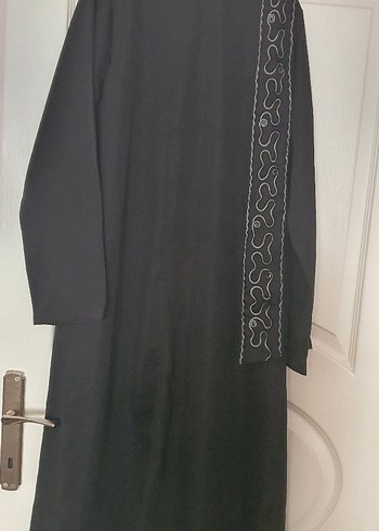Siyah Uzun Kollu Salaş Kadın Elbise/ferace - Görsel 2