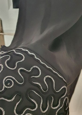 Siyah Uzun Kollu Salaş Kadın Elbise/ferace - Görsel 6