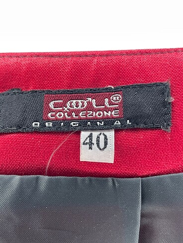 40 Beden kırmızı Renk Collezione Mini Etek %70 İndirimli.