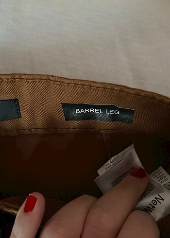 Düğmeli Kahverengi Kadın Kot Pantolon Network