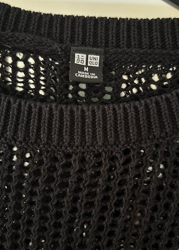 Siyah Örgü Kadın Triko Kazak - Görsel 3