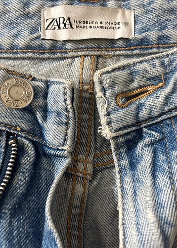 Gri Yırtık Midi Denim Kadın Jean - Görsel 3