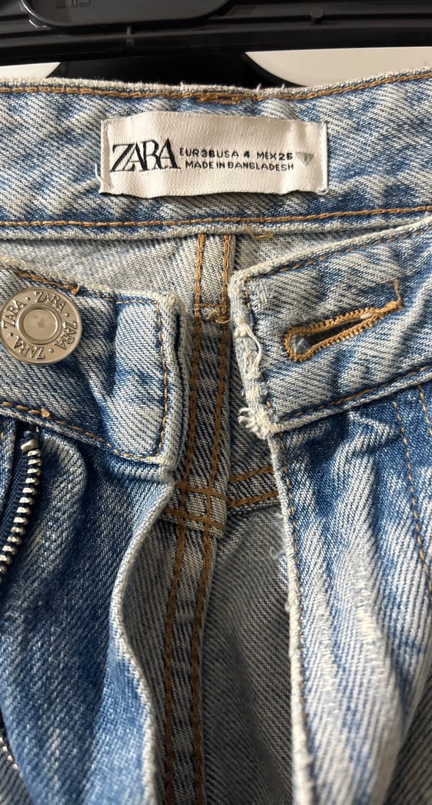 Gri Yırtık Midi Denim Kadın Jean - Görsel 3