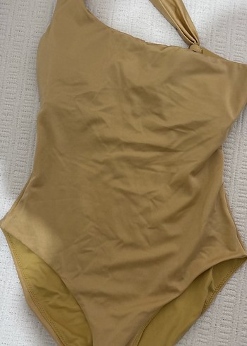 Bej Askılı Kadın Mayo - Görsel 2