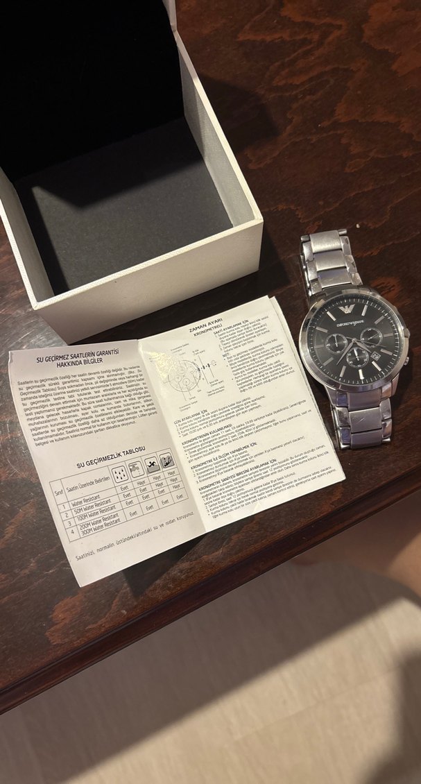 Emporio Armani Gri Erkek Kol Saati - Görsel 3