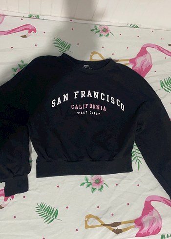 Kadın Crop Sweatshirt - Görsel 2