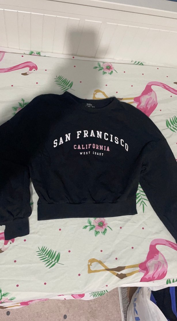 Kadın Crop Sweatshirt - Görsel 2