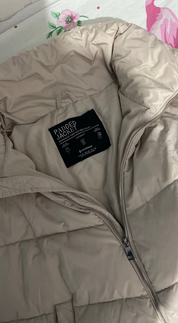 Bej Kadın Midi Kışlık Mont - Görsel 4