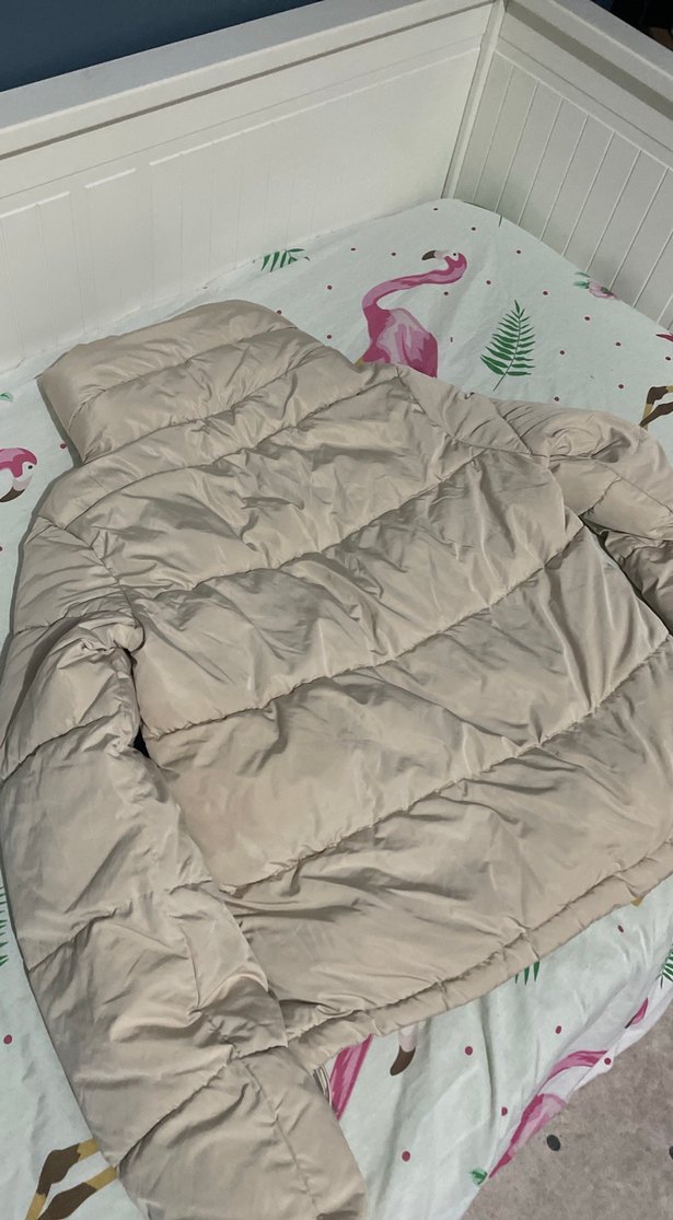 Bej Kadın Midi Kışlık Mont - Görsel 3