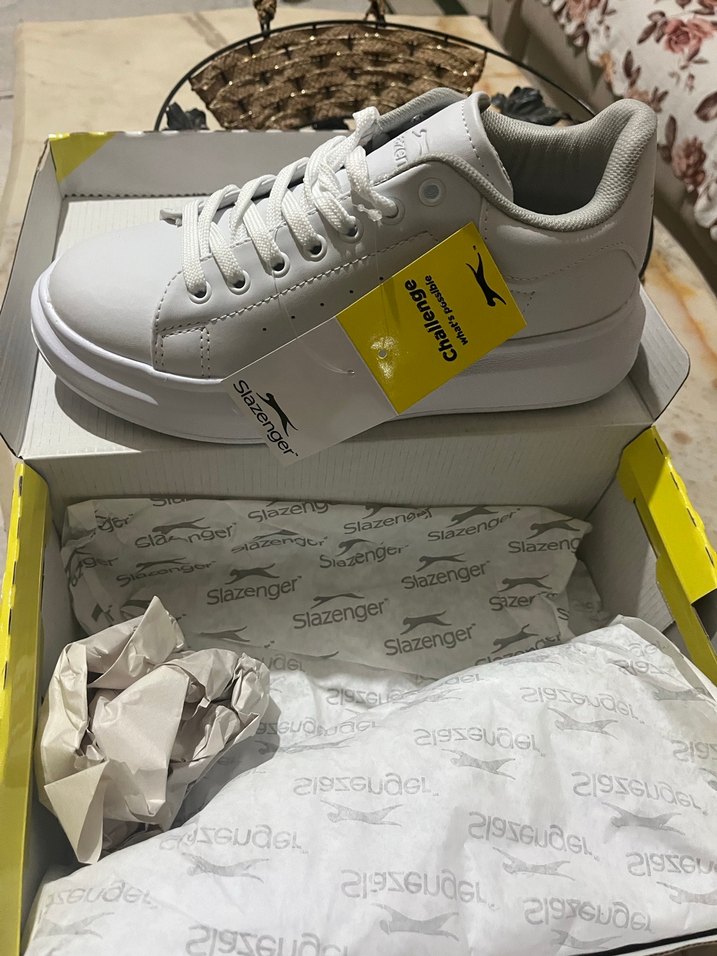 Beyaz Kadın Dolgu Topuklu Spor Ayakkabı - Görsel 3