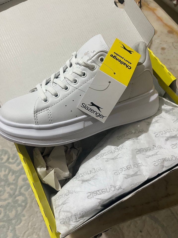 Beyaz Kadın Dolgu Topuklu Spor Ayakkabı - Görsel 4