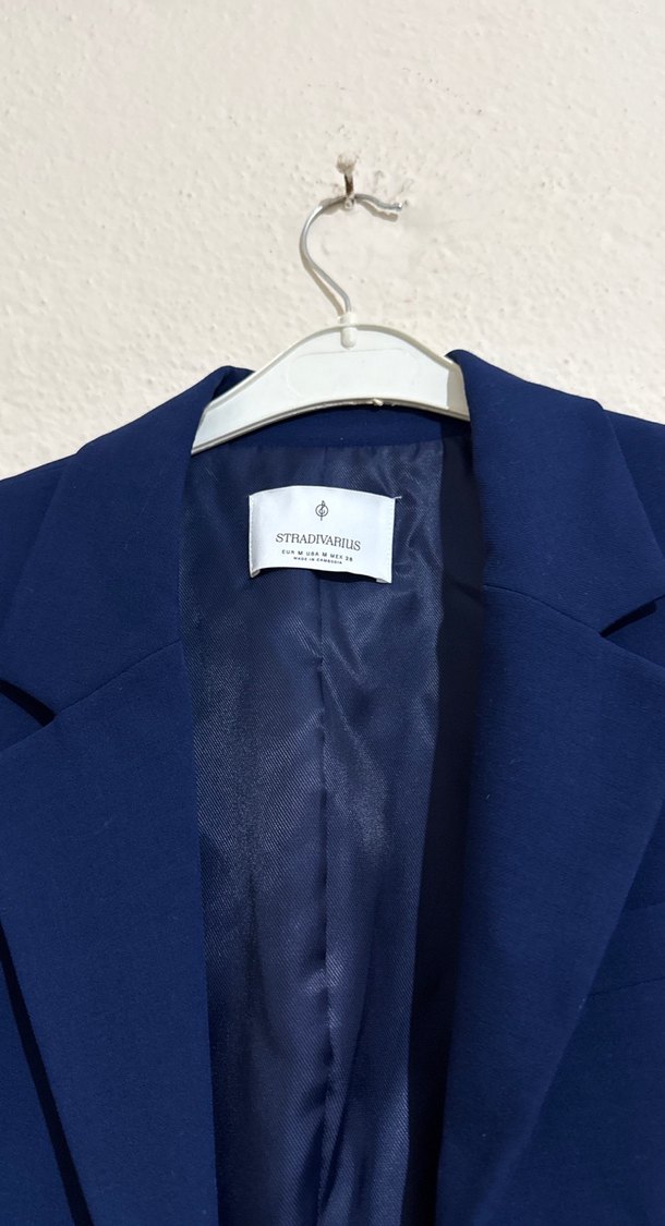 Kısa Lacivert Kadın Blazer Ceket - Görsel 2