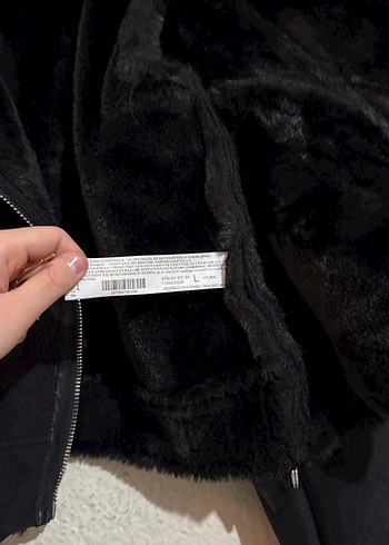 Kürklü Siyah Mini Kadın Ceket - Görsel 3