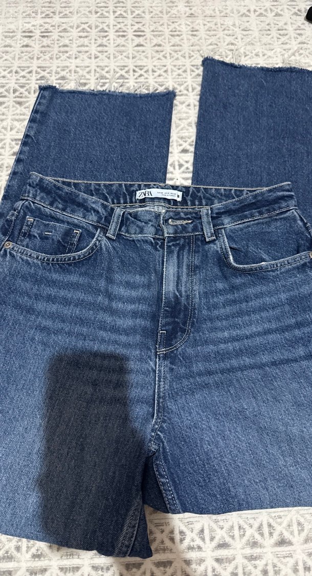 Kadın Lacivert Straight Jean - Görsel 4