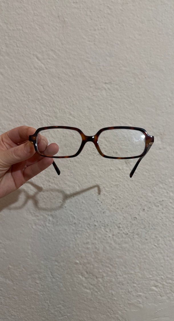 Şeffaf Kahverengi Minimalist Kadın Gözlüğü - Görsel 2