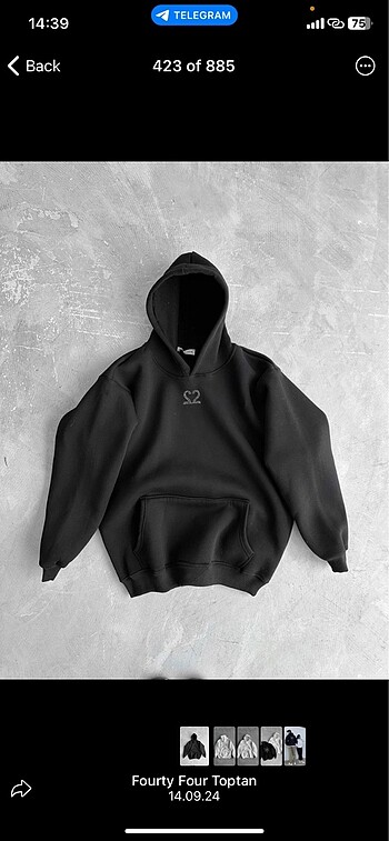 S & M Beden Taşlı Sweatshirt
