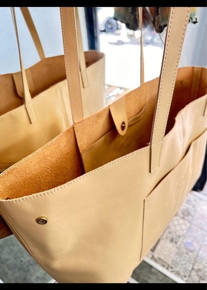 Hakiki deri çanta - Görsel 3