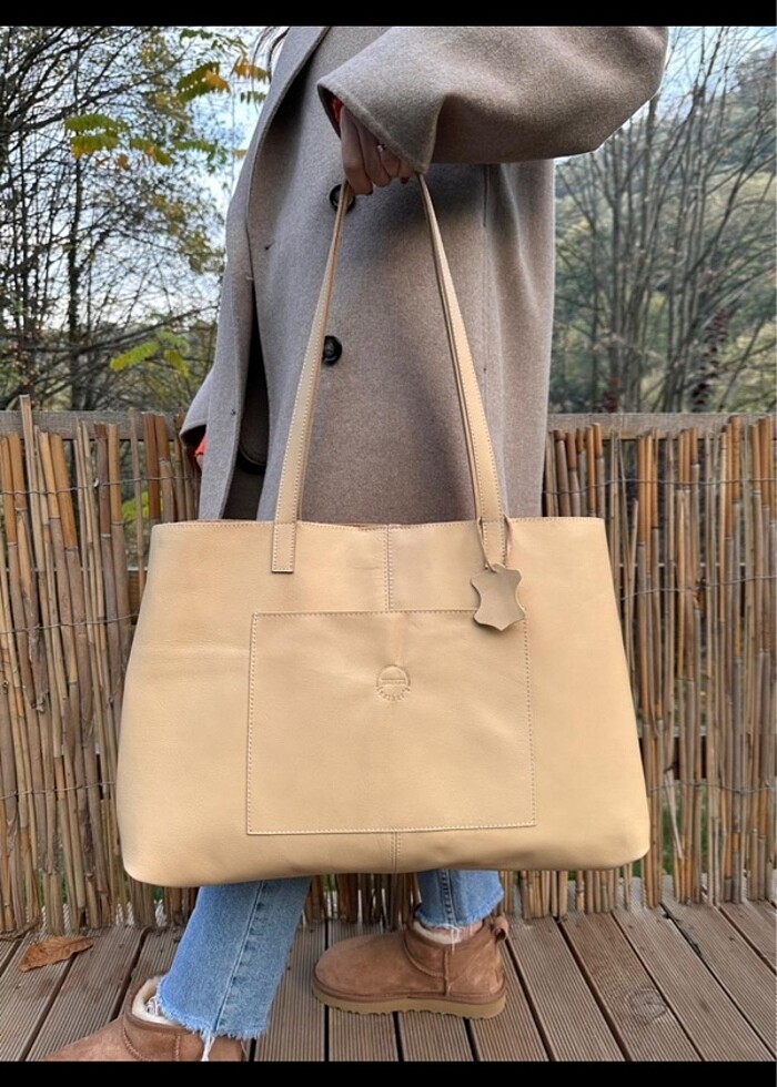 Hakiki deri çanta - Görsel 2