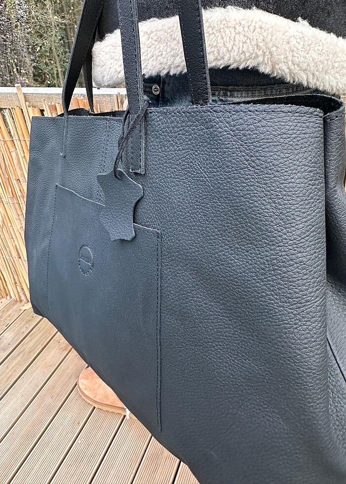 Hakiki deri çanta - Görsel 3