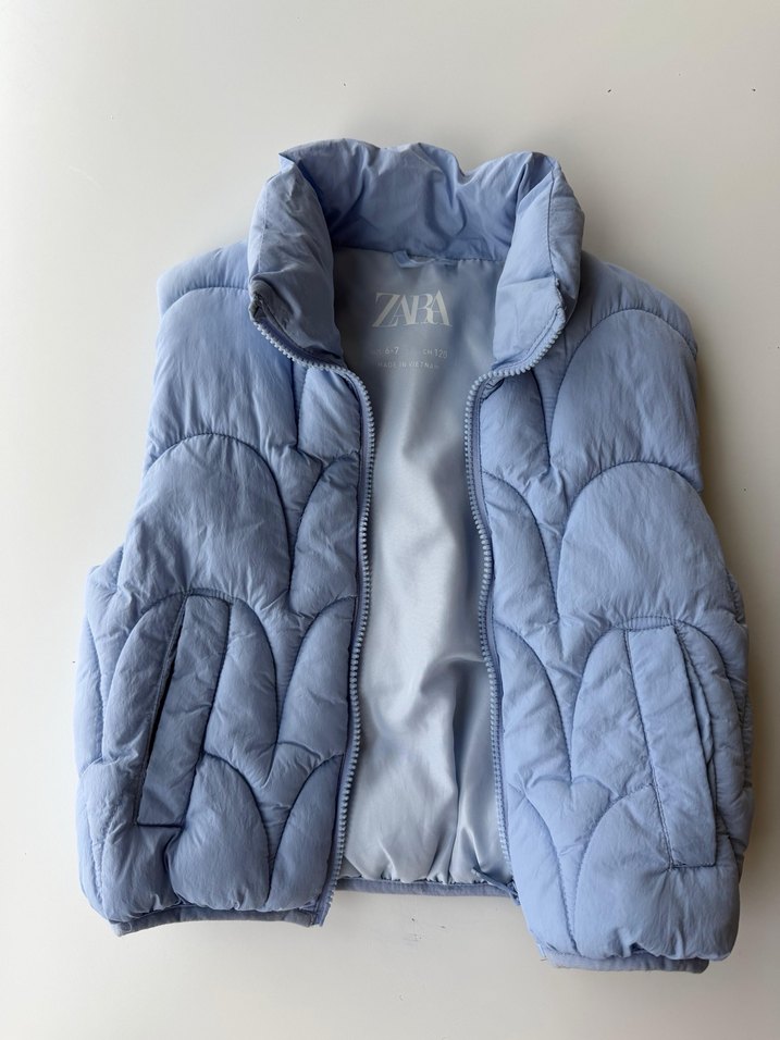 Mavi Fermuarlı Çocuk Yelek - Görsel 4