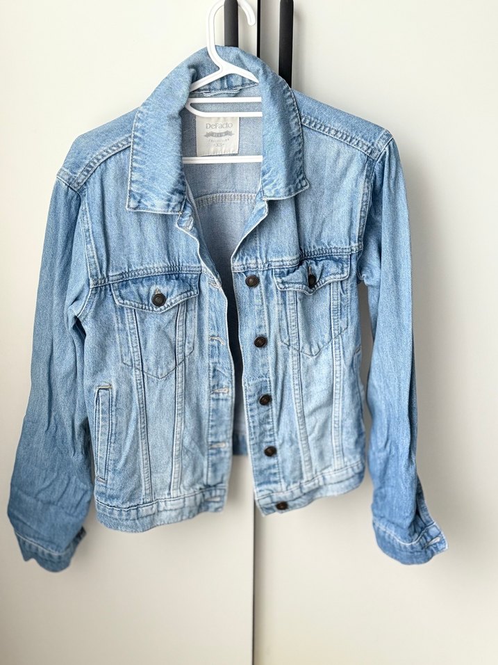 Kadın Açık Mavi Düğmeli Denim Ceket - Görsel 2