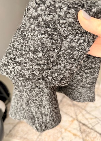 Gri Düz Desenli etek - Görsel 5