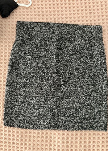 Gri Düz Desenli etek - Görsel 2