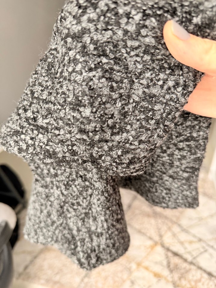 Gri Düz Desenli etek - Görsel 5