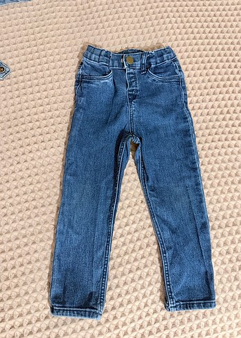 Erkek Çocuk Mavi Elastik Bel Denim Pantolon - Görsel 3