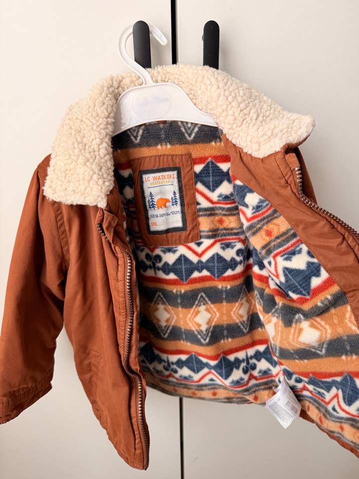 Erkek Çocuk Kahverengi Düğmeli Ceket - Görsel 2