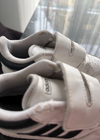 Adidas Beyaz Erkek Çocuk Spor Ayakkabı Cırt Cırtlı - Görsel 3