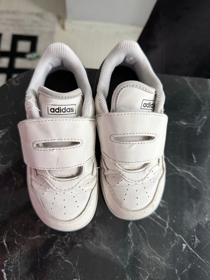 Adidas Beyaz Erkek Çocuk Spor Ayakkabı Cırt Cırtlı - Görsel 4