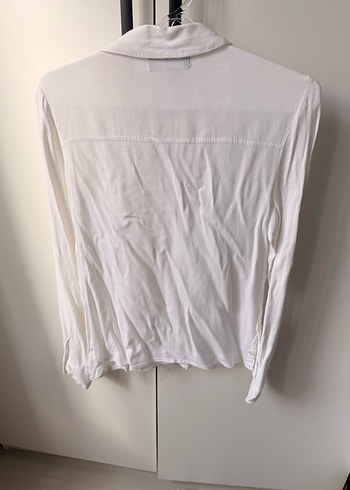 Beyaz Uzun Kollu beyaz gömlek - Görsel 7