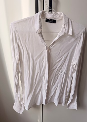 Beyaz Uzun Kollu beyaz gömlek - Görsel 3