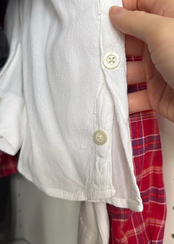 Beyaz Uzun Kollu beyaz gömlek - Görsel 8