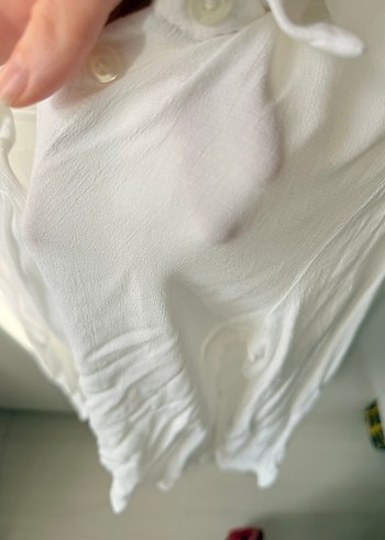Beyaz Uzun Kollu beyaz gömlek - Görsel 5