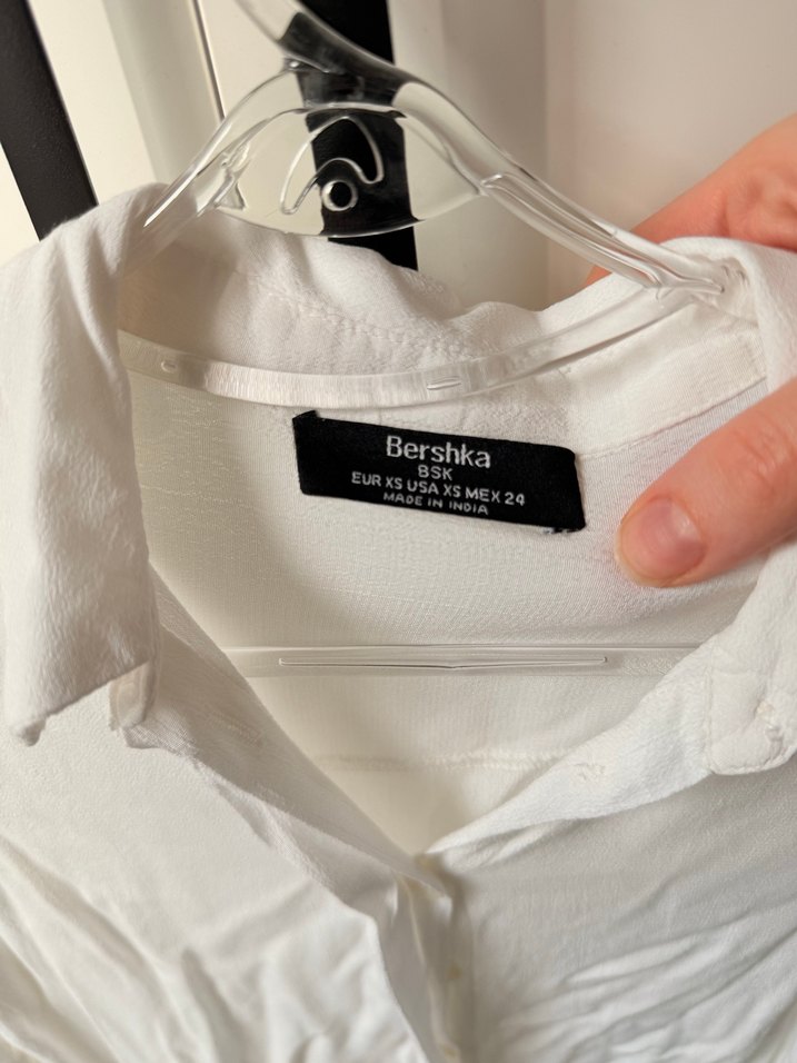 Beyaz Uzun Kollu beyaz gömlek - Görsel 4